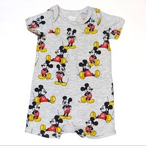 4/$20 Mickey Mouse Short Romper/Body Suit 6-9M